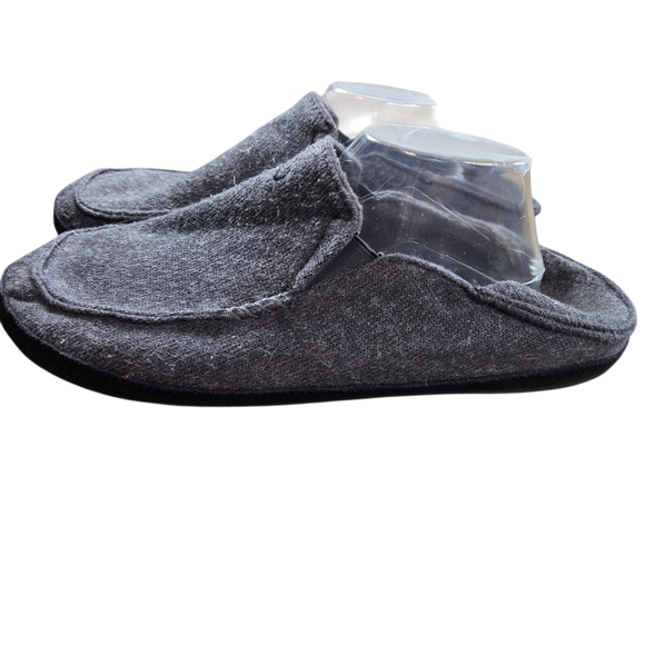 Olukai Moloa Huku Gray Textile Slip On Shoes - Picture 1 of 10